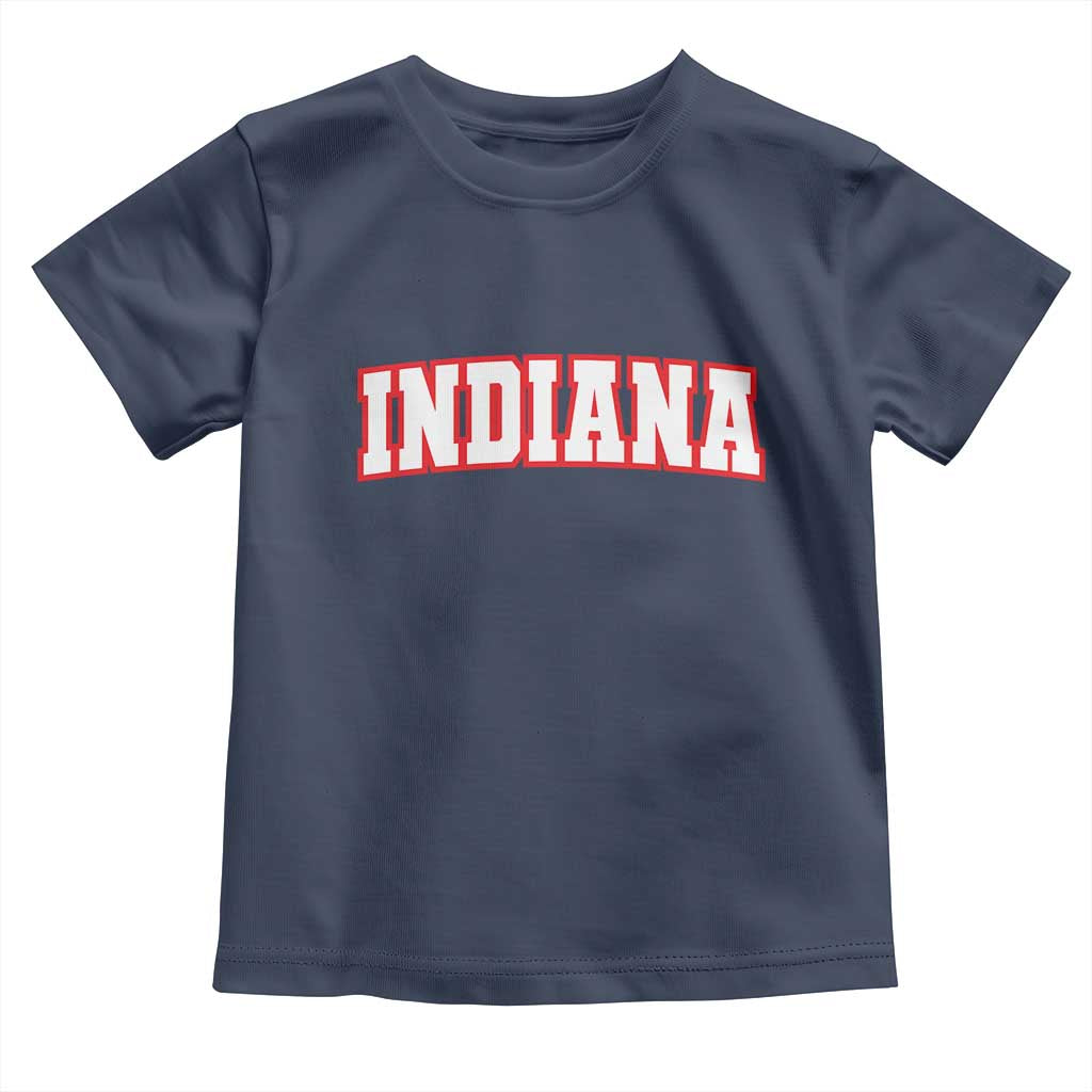 Indiana Fan Toddler T Shirt Vintage Athletic Sports Game Day TS10 Navy Print Your Wear