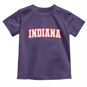 Indiana Fan Toddler T Shirt Vintage Athletic Sports Game Day TS10 Purple Print Your Wear