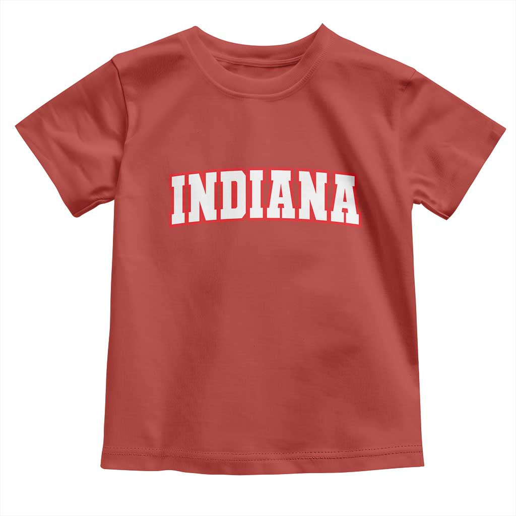 Indiana Fan Toddler T Shirt Vintage Athletic Sports Game Day TS10 Red Print Your Wear