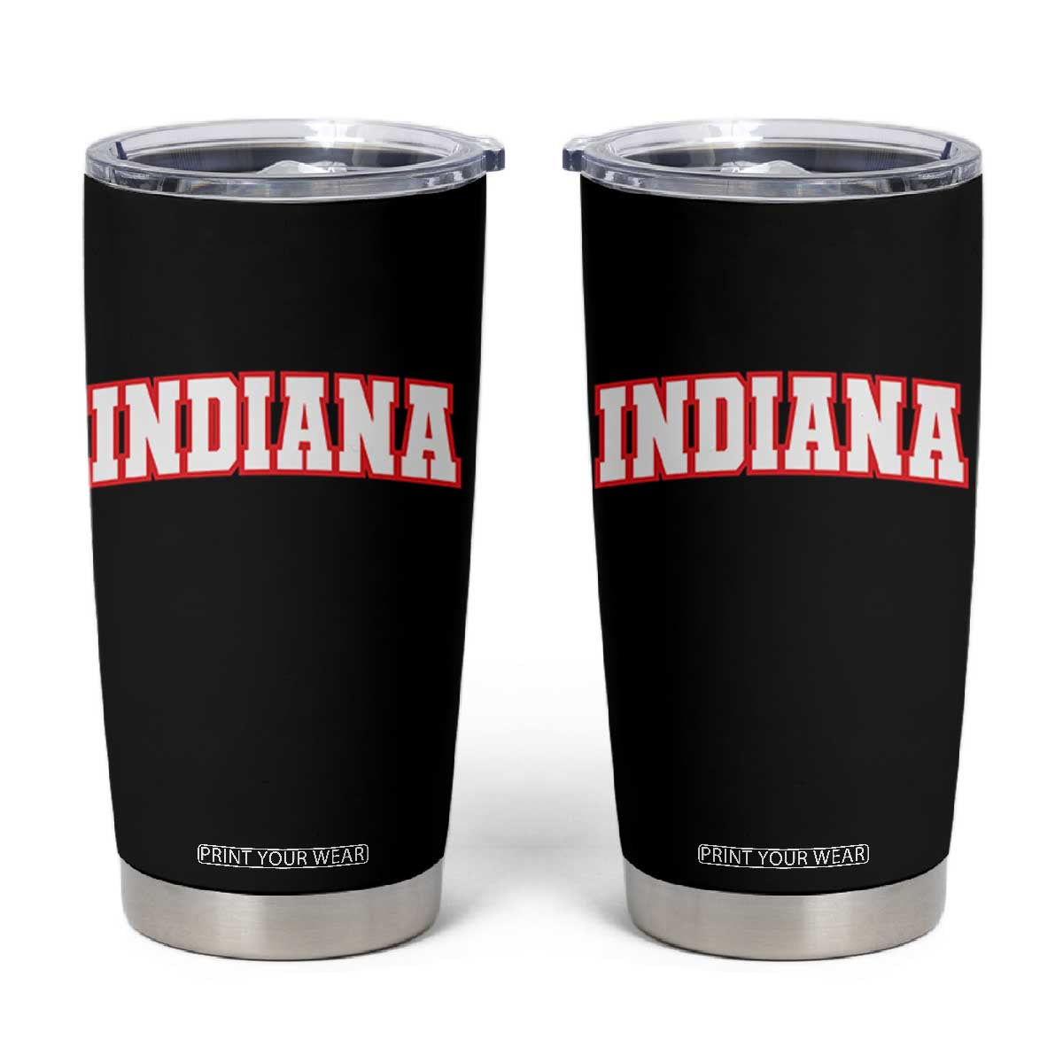 Indiana Fan Tumbler Cup Vintage Athletic Sports Game Day TS10 Black Print Your Wear