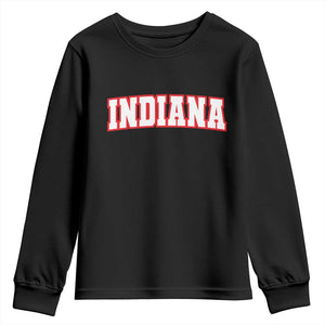 Indiana Fan Youth Sweatshirt Vintage Athletic Sports Game Day TS10 Black Print Your Wear