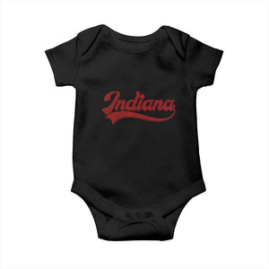 Retro Indiana Baby Onesie Vintage City Athletic Sports Game Day TS10 Black Print Your Wear