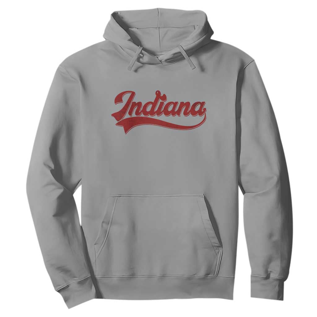 Retro Indiana Hoodie Vintage City Athletic Sports Game Day TS10 Sport Gray Print Your Wear