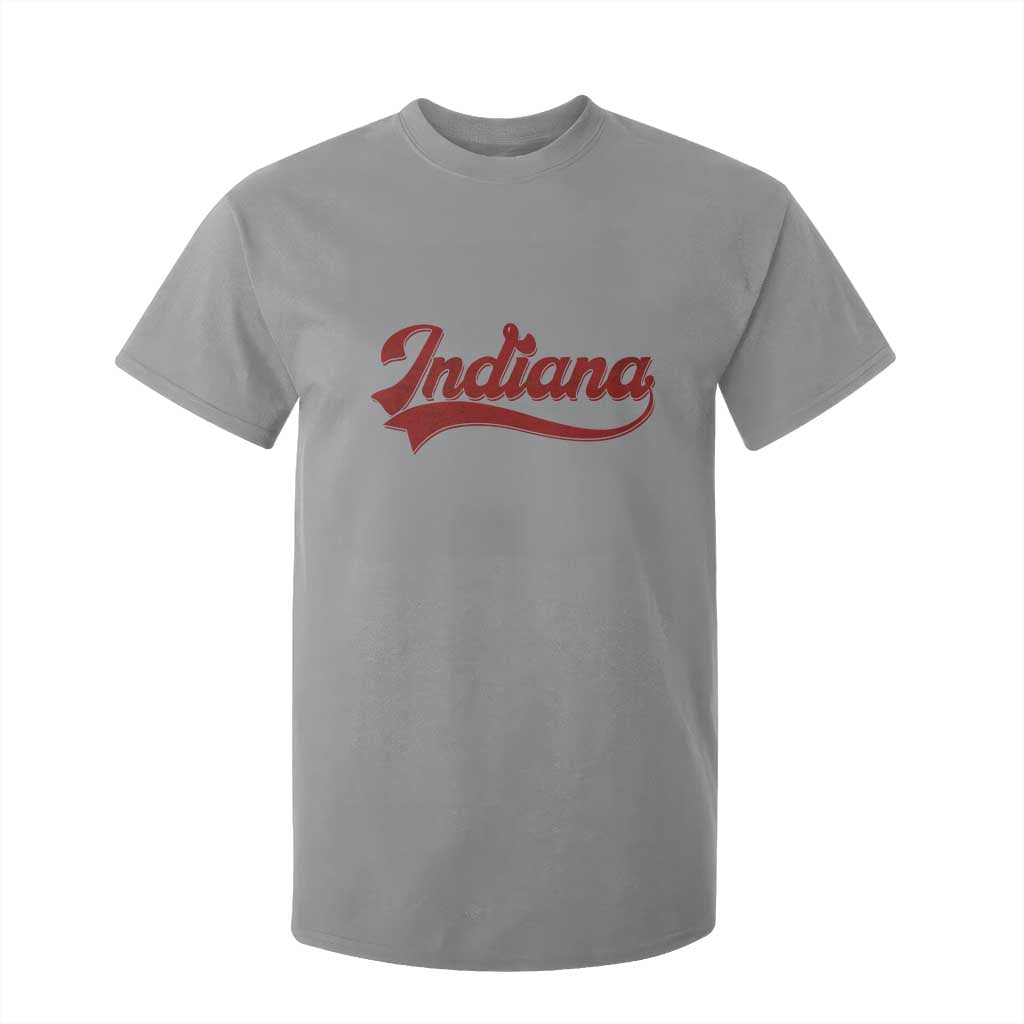 Retro Indiana T Shirt For Kid Vintage City Athletic Sports Game Day TS10 Sport Gray Print Your Wear