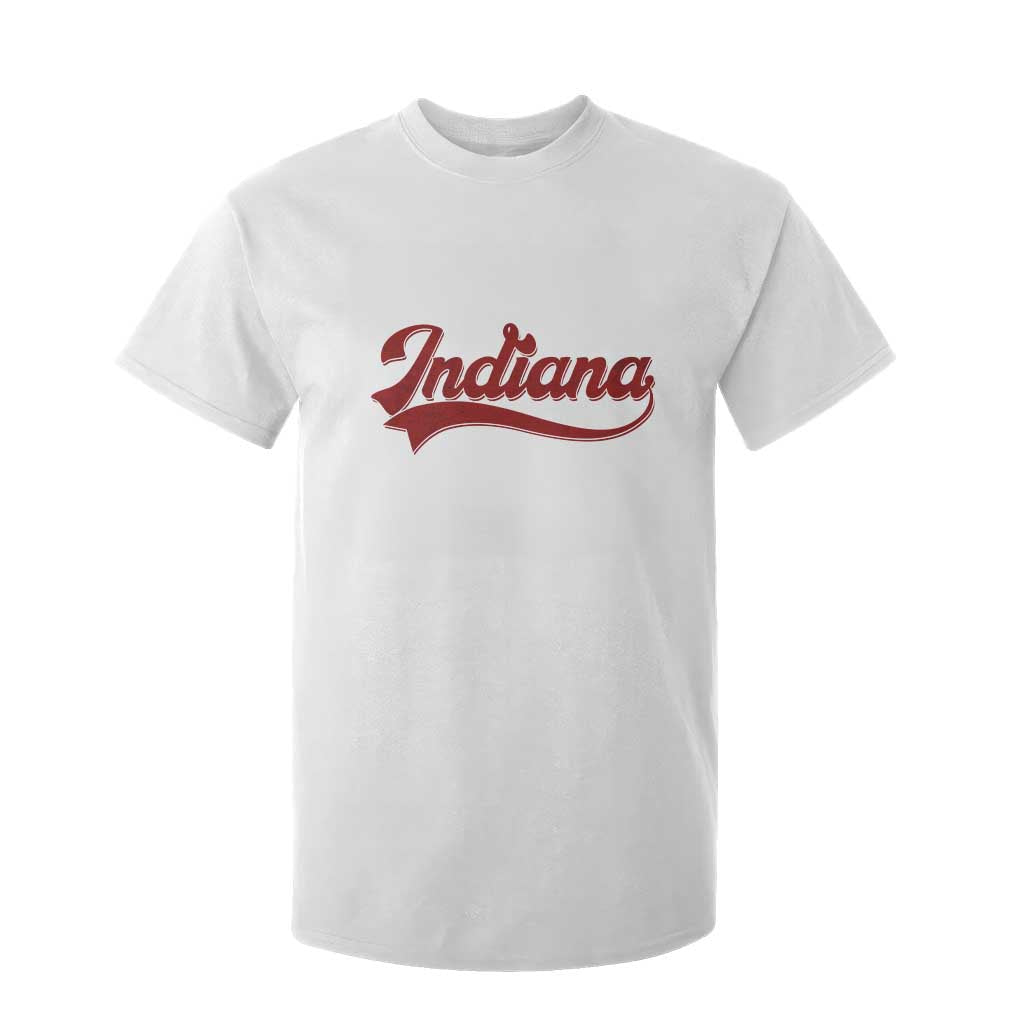 Retro Indiana T Shirt For Kid Vintage City Athletic Sports Game Day TS10 White Print Your Wear