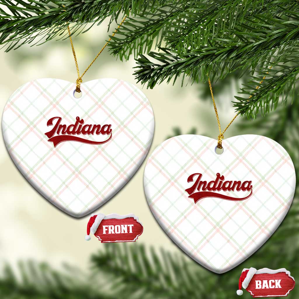 Retro Indiana Ceramic Ornament Vintage City Athletic Sports Game Day TS10 Print Your Wear