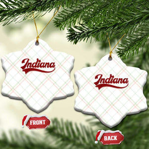 Retro Indiana Ceramic Ornament Vintage City Athletic Sports Game Day TS10 Print Your Wear
