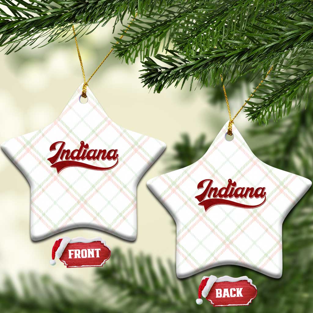 Retro Indiana Ceramic Ornament Vintage City Athletic Sports Game Day TS10 Print Your Wear