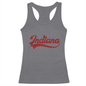 Retro Indiana Racerback Tank Top Vintage City Athletic Sports Game Day TS10 Charcoal Print Your Wear