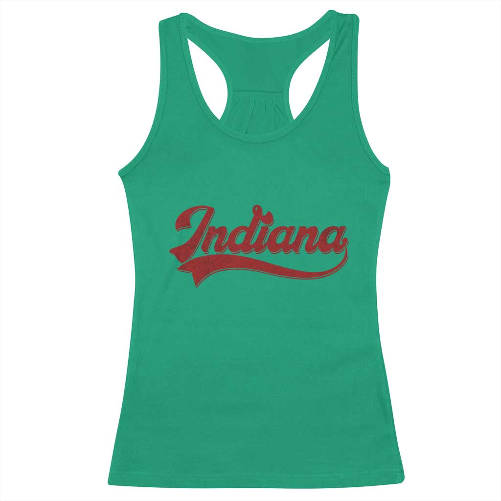 Retro Indiana Racerback Tank Top Vintage City Athletic Sports Game Day TS10 Irish Green Print Your Wear