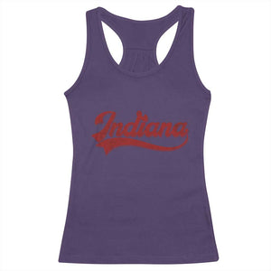 Retro Indiana Racerback Tank Top Vintage City Athletic Sports Game Day TS10 Purple Print Your Wear