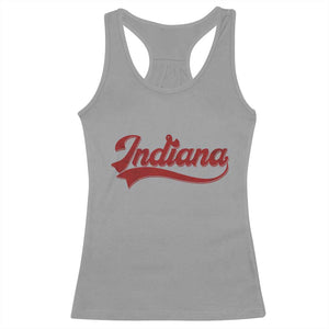 Retro Indiana Racerback Tank Top Vintage City Athletic Sports Game Day TS10 Sport Gray Print Your Wear