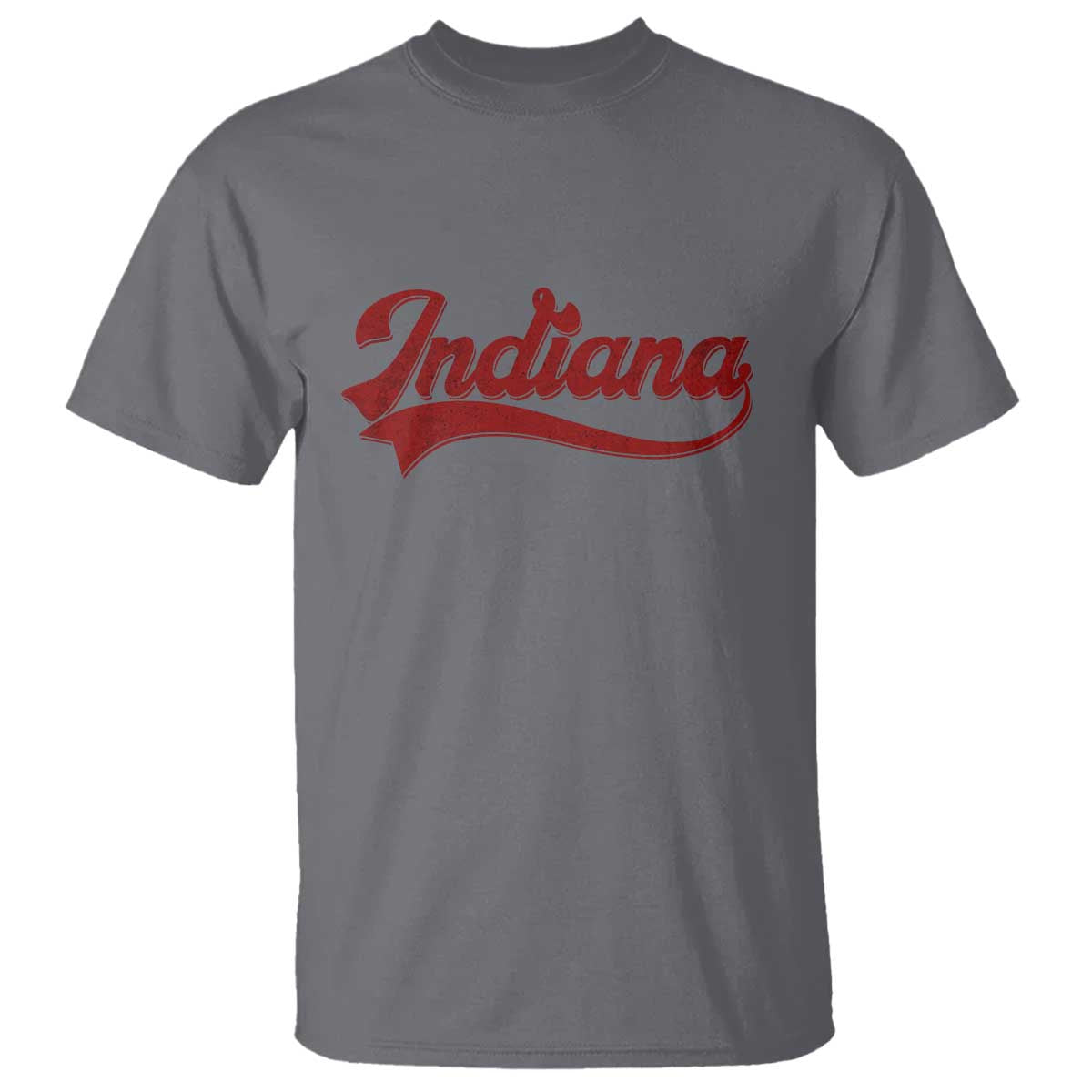 Retro Indiana T Shirt Vintage City Athletic Sports Game Day TS10 Charcoal Print Your Wear