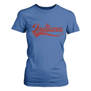Retro Indiana T Shirt For Women Vintage City Athletic Sports Game Day TS10 Royal Blue Print Your Wear
