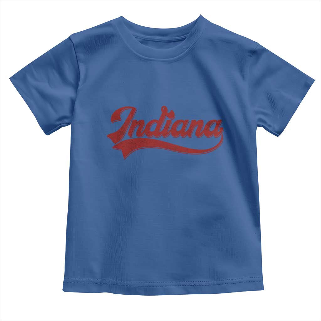 Retro Indiana Toddler T Shirt Vintage City Athletic Sports Game Day TS10 Royal Blue Print Your Wear