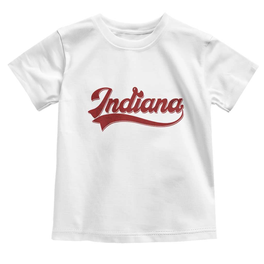 Retro Indiana Toddler T Shirt Vintage City Athletic Sports Game Day TS10 White Print Your Wear