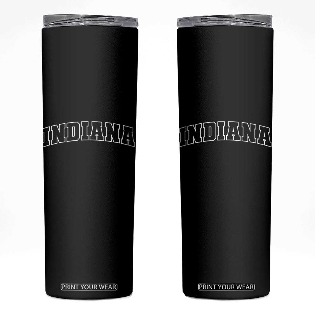 Indiana Skinny Tumbler Vintage Athletic Sports Game Day TS10 Black Print Your Wear