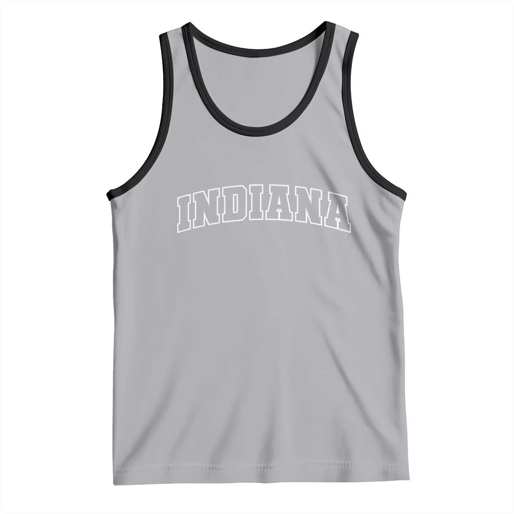 Indiana Tank Top Vintage Athletic Sports Game Day TS10 Athletic Heather Black Print Your Wear