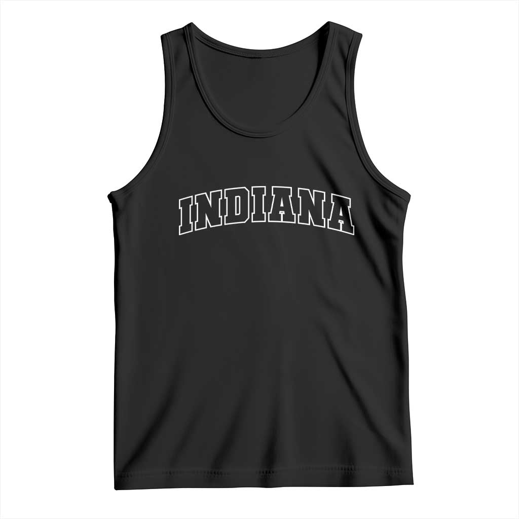 Indiana Tank Top Vintage Athletic Sports Game Day TS10 Black Print Your Wear