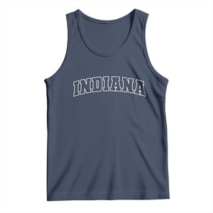 Indiana Tank Top Vintage Athletic Sports Game Day TS10 Navy Print Your Wear