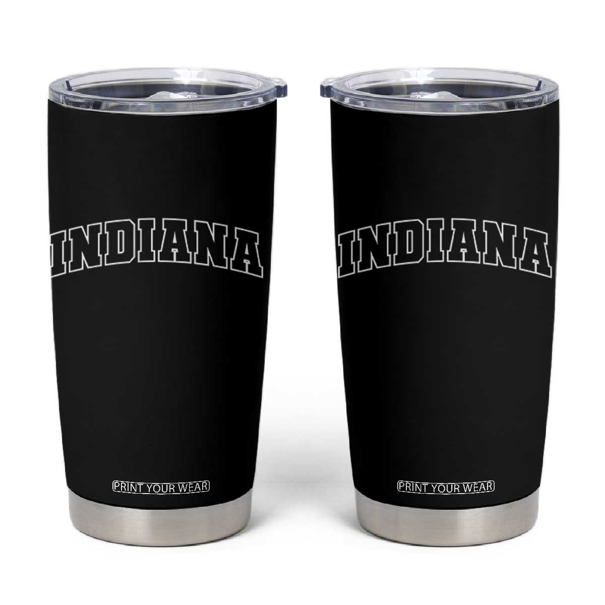 Indiana Tumbler Cup Vintage Athletic Sports Game Day TS10 Black Print Your Wear