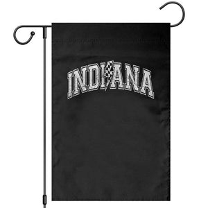 Indiana Fan Garden Flag Vintage City Game Day Lightning Bolt Checkered Varsity TS10 Black Print Your Wear