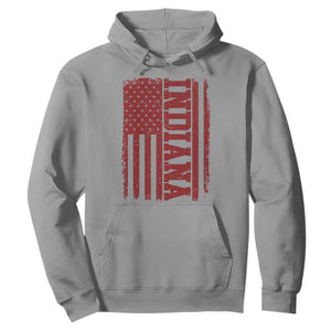 Vintage Indiana Hoodie Classic Retro City USA Flag Game Day TS10 Sport Gray Print Your Wear