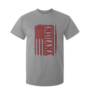 Vintage Indiana T Shirt For Kid Classic Retro City USA Flag Game Day TS10 Sport Gray Print Your Wear