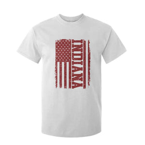 Vintage Indiana T Shirt For Kid Classic Retro City USA Flag Game Day TS10 White Print Your Wear