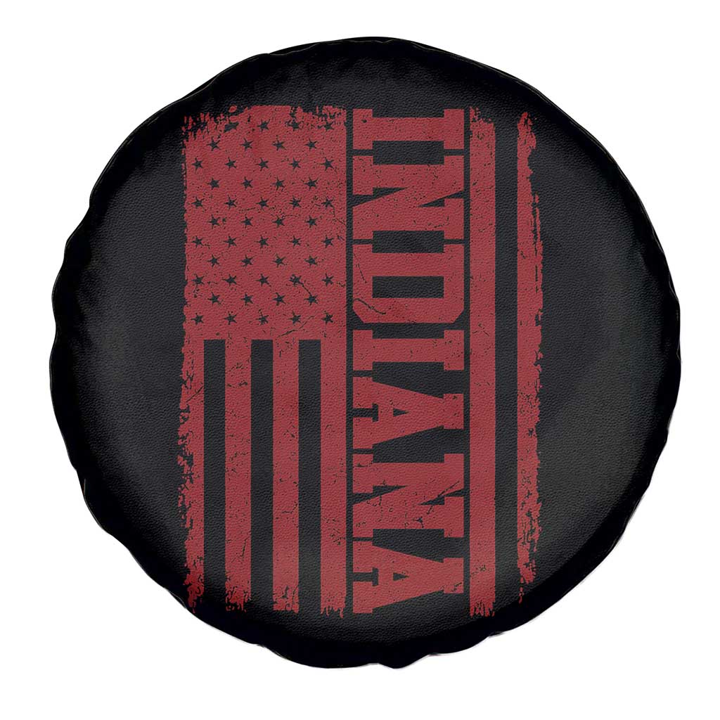 Vintage Indiana Spare Tire Cover Classic Retro City USA Flag Game Day TS10 Print Your Wear
