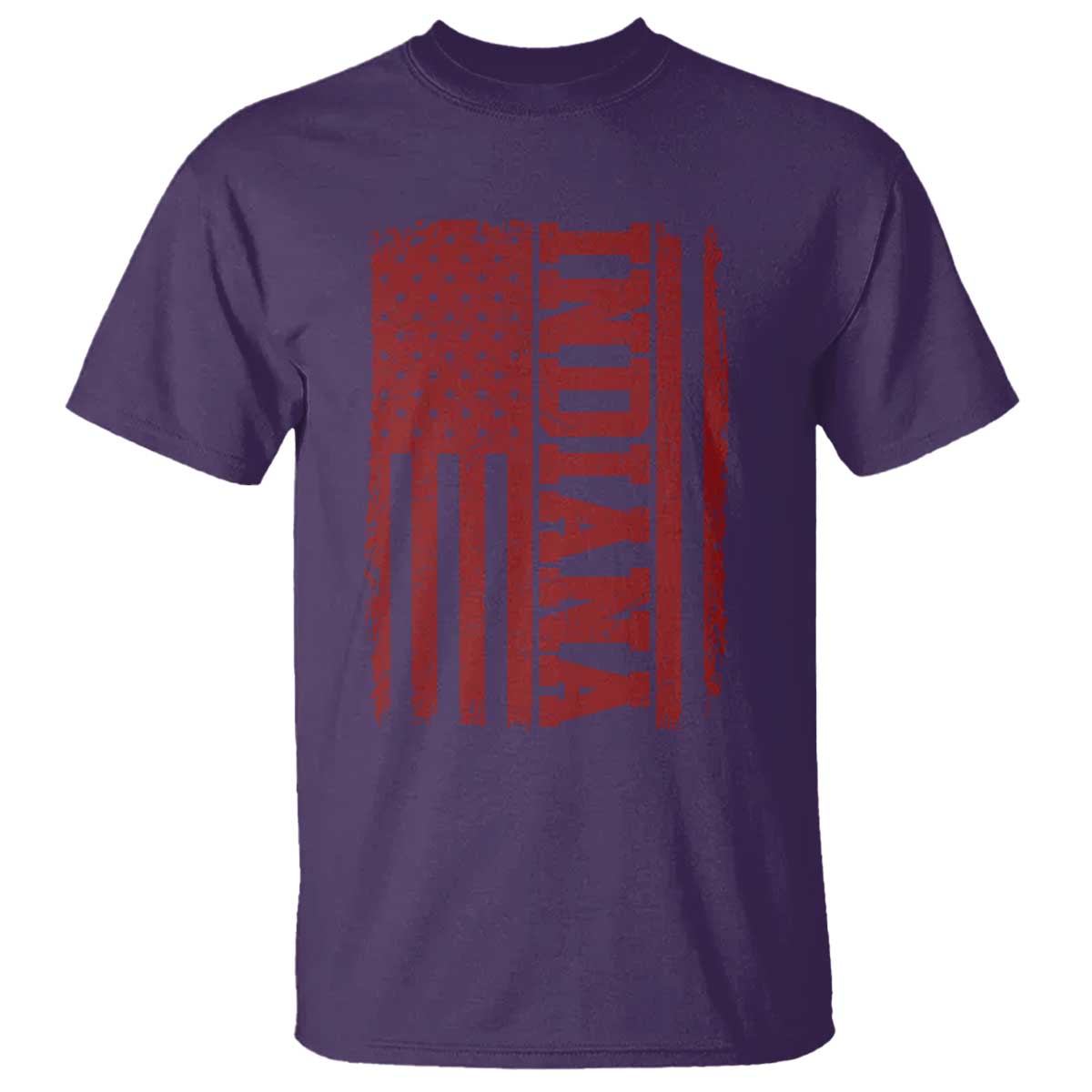 Vintage Indiana T Shirt Classic Retro City USA Flag Game Day TS10 Purple Print Your Wear