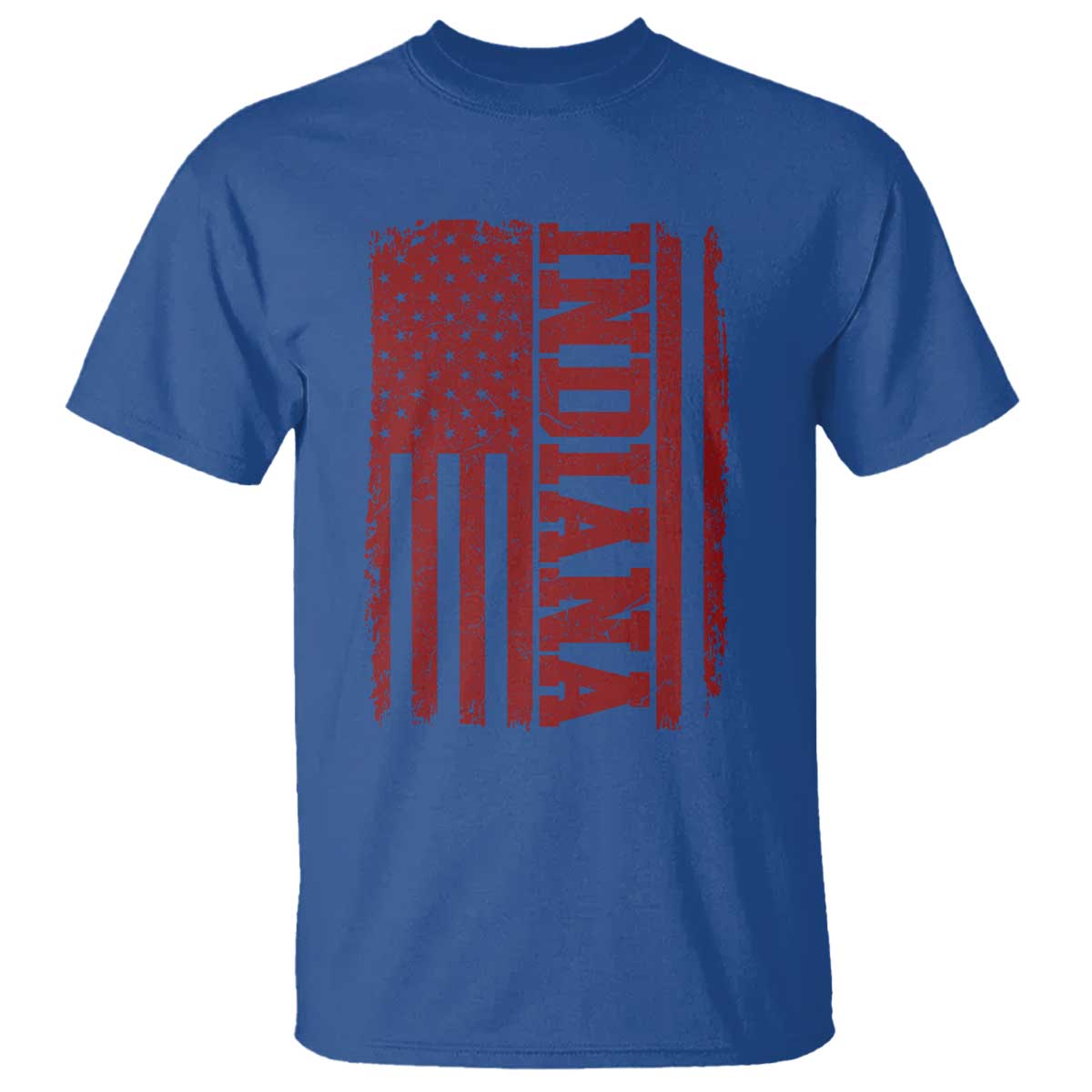 Vintage Indiana T Shirt Classic Retro City USA Flag Game Day TS10 Royal Blue Print Your Wear