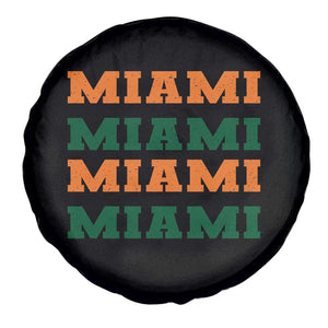Miami Spare Tire Cover Retro Florida FL Vintage Athletic Sports TS10 Print Your Wear