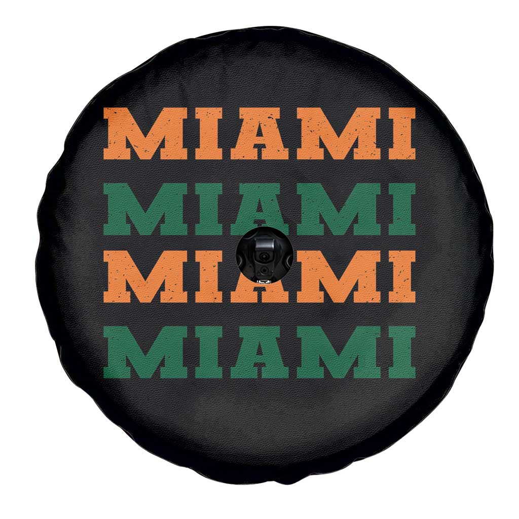 Miami Spare Tire Cover Retro Florida FL Vintage Athletic Sports TS10 Print Your Wear