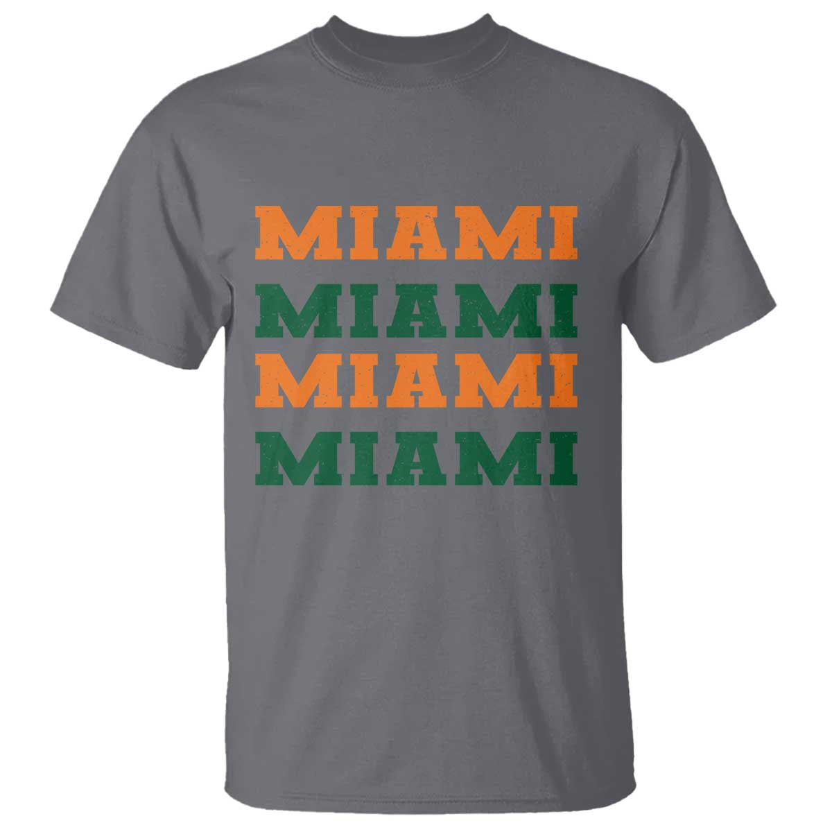 Miami T Shirt Retro Florida FL Vintage Athletic Sports TS10 Charcoal Print Your Wear