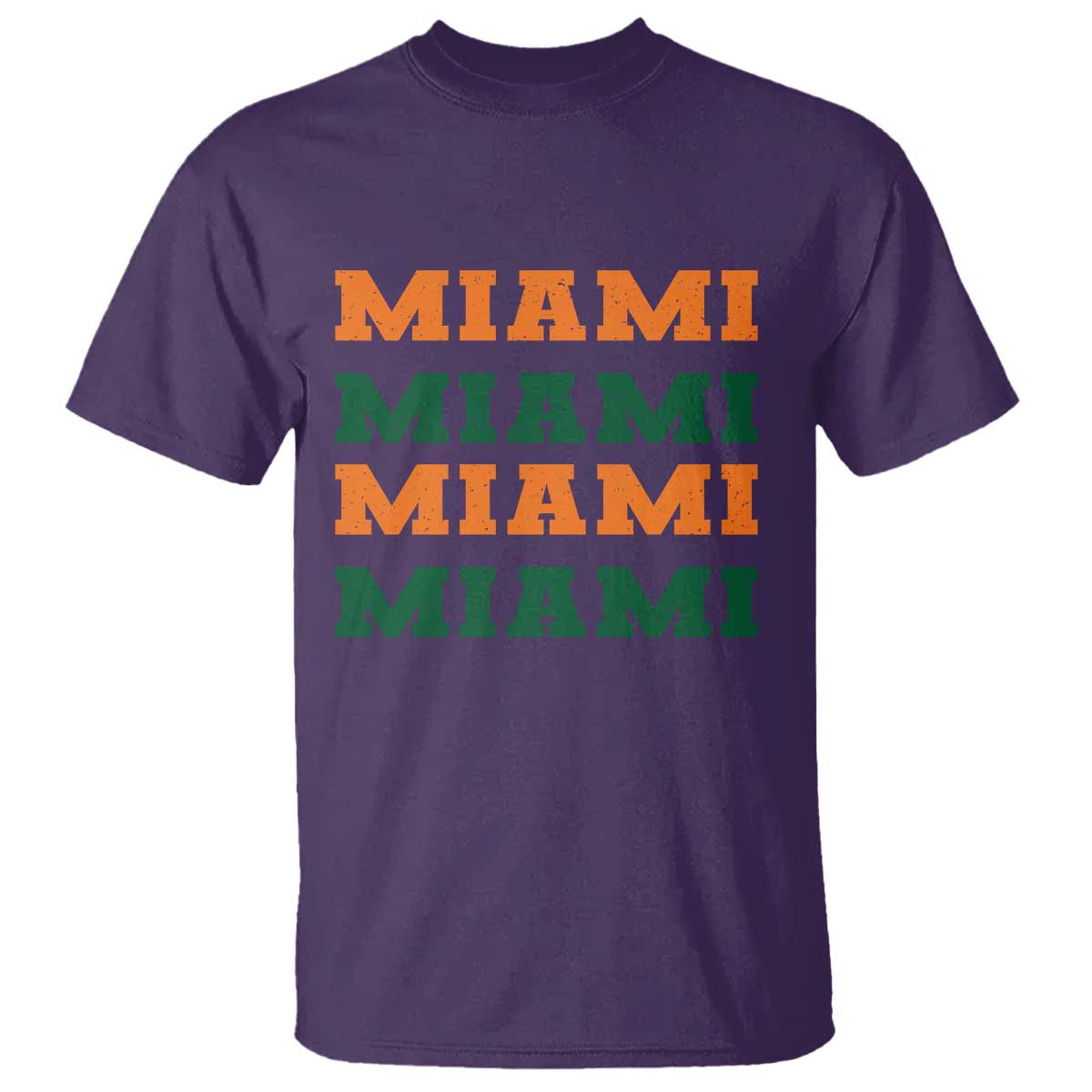 Miami T Shirt Retro Florida FL Vintage Athletic Sports TS10 Purple Print Your Wear