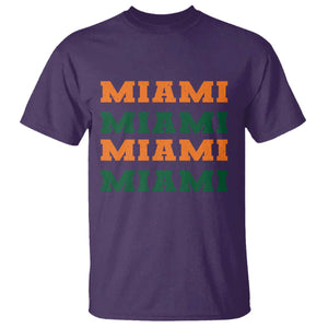 Miami T Shirt Retro Florida FL Vintage Athletic Sports TS10 Purple Print Your Wear