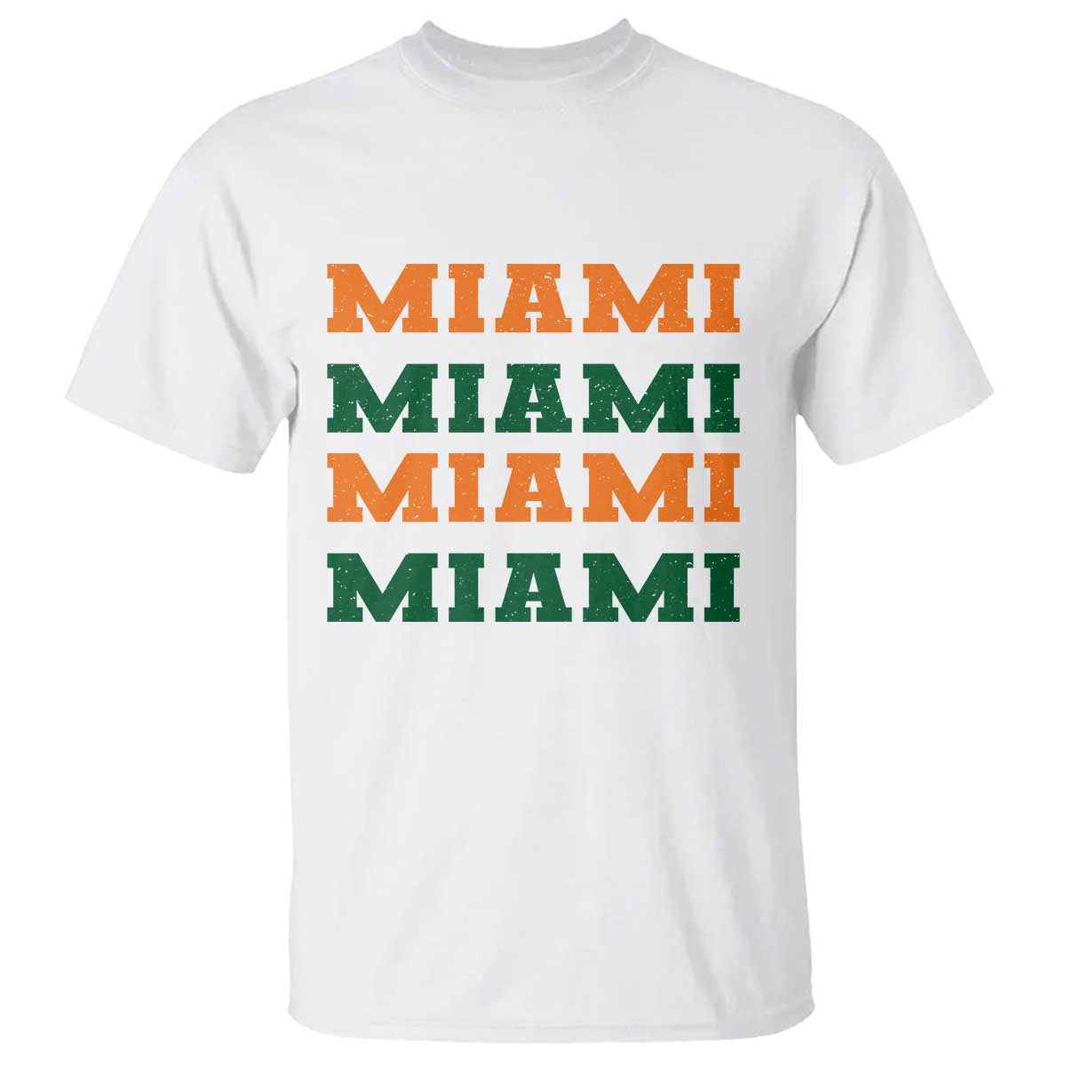 Miami T Shirt Retro Florida FL Vintage Athletic Sports TS10 White Print Your Wear
