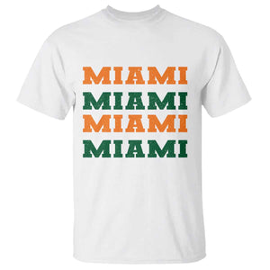 Miami T Shirt Retro Florida FL Vintage Athletic Sports TS10 White Print Your Wear