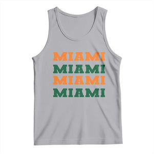 Miami Tank Top Retro Florida FL Vintage Athletic Sports TS10 Athletic Heather Print Your Wear