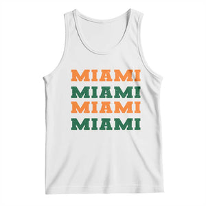 Miami Tank Top Retro Florida FL Vintage Athletic Sports TS10 White Print Your Wear