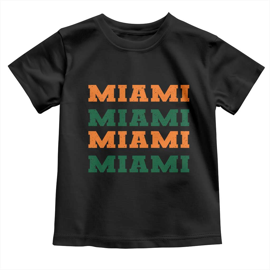 Miami Toddler T Shirt Retro Florida FL Vintage Athletic Sports TS10 Black Print Your Wear