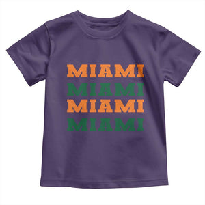 Miami Toddler T Shirt Retro Florida FL Vintage Athletic Sports TS10 Purple Print Your Wear