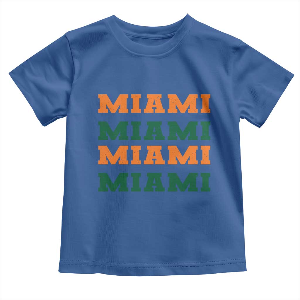 Miami Toddler T Shirt Retro Florida FL Vintage Athletic Sports TS10 Royal Blue Print Your Wear