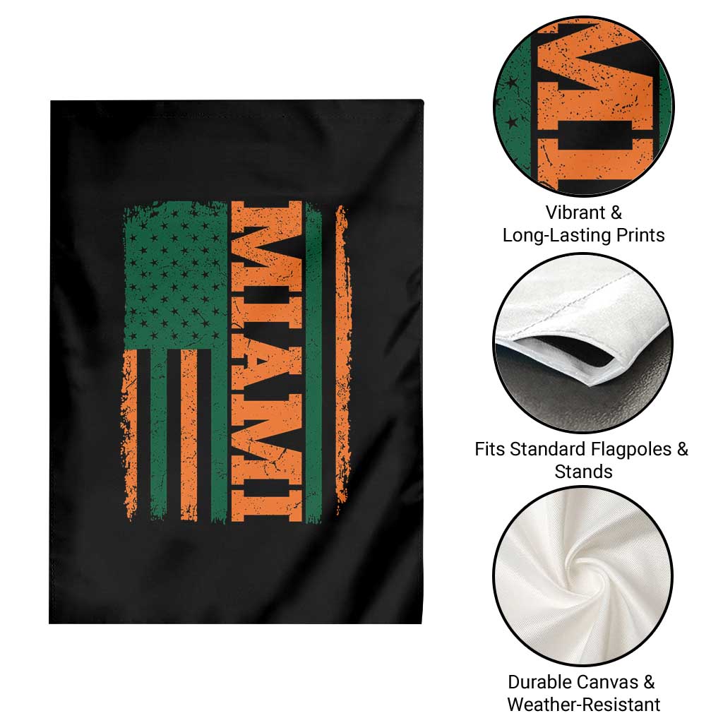 Vintage Miami Garden Flag Classic Retro City USA Flag Game Day TS10 Print Your Wear