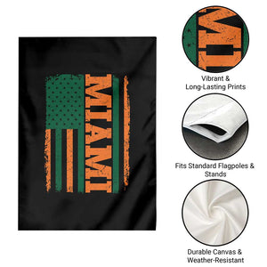 Vintage Miami Garden Flag Classic Retro City USA Flag Game Day TS10 Print Your Wear