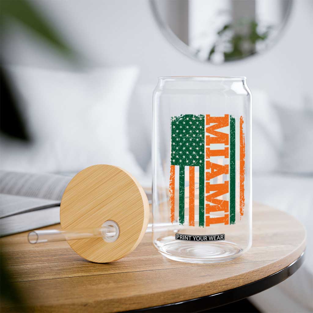 Vintage Miami Glass Can Classic Retro City USA Flag Game Day TS10 Print Your Wear