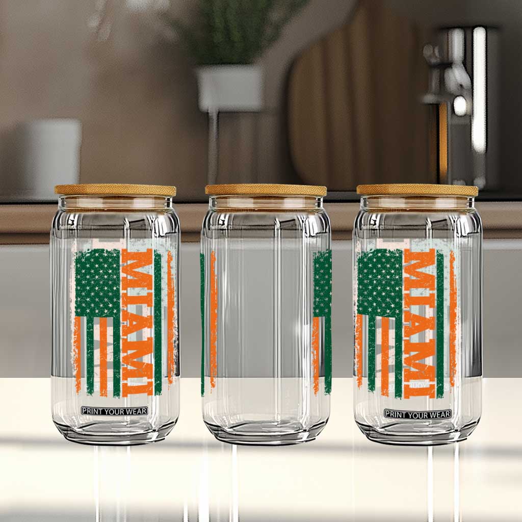 Vintage Miami Glass Can Classic Retro City USA Flag Game Day TS10 Print Your Wear
