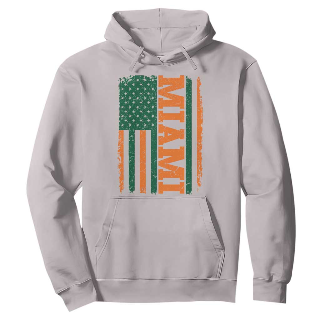 Vintage Miami Hoodie Classic Retro City USA Flag Game Day TS10 Ice Gray Print Your Wear