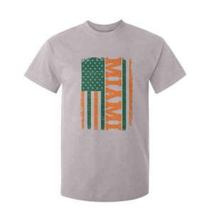 Vintage Miami T Shirt For Kid Classic Retro City USA Flag Game Day TS10 Ice Gray Print Your Wear